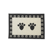 Petrageous Designs Pawprint Machine Washable Tapestry Fabric Pet Placemat