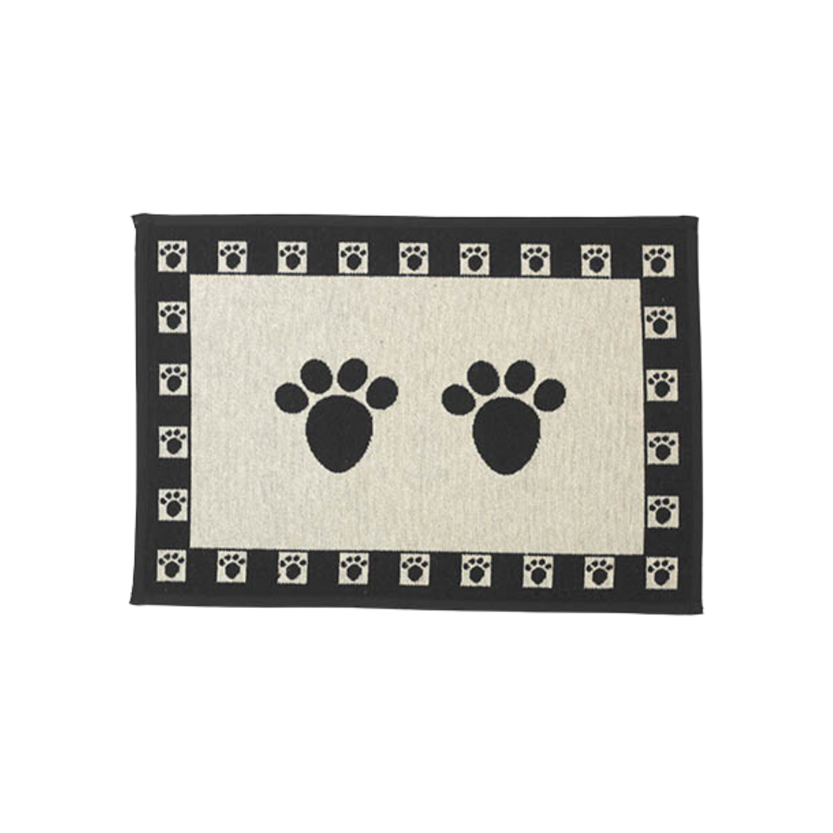 Petrageous Designs Pawprint Machine Washable Tapestry Fabric Pet Placemat