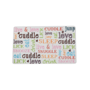 Petrageous Designs Doodle Print Plastic Pet Placemat