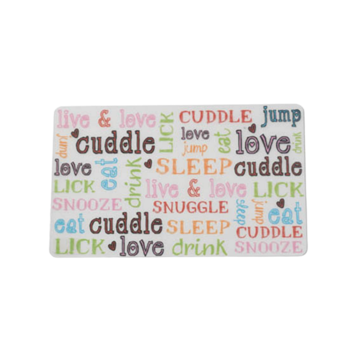 Petrageous Designs Doodle Print Plastic Pet Placemat