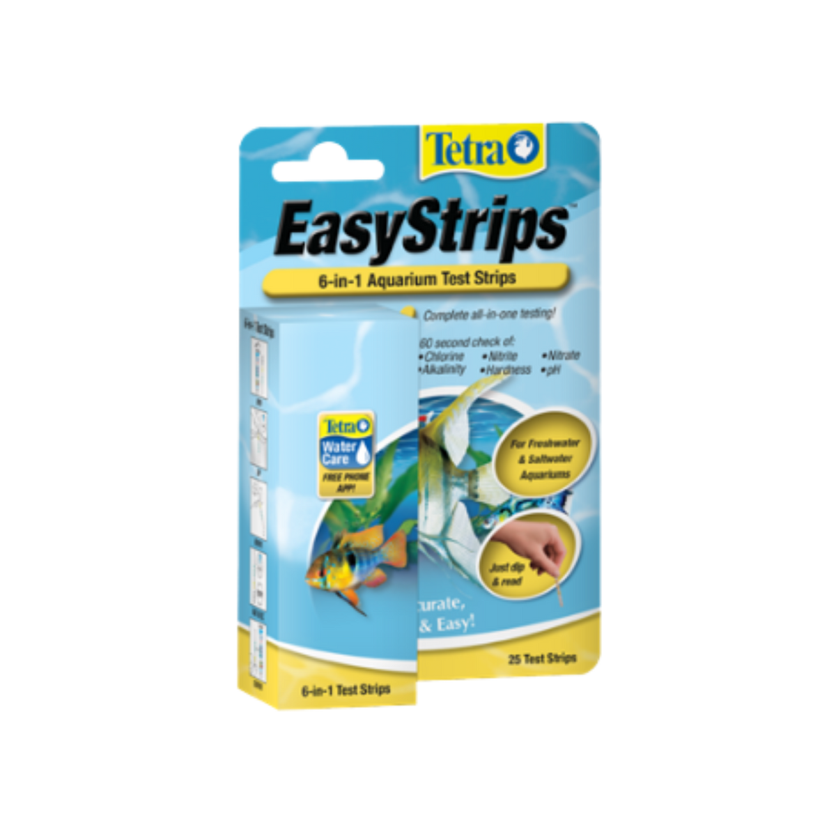 Tetra EasyStrips 6-in-1 Aquarium Test Strips 25 ct