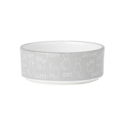 Petrageous Designs "Eat, Drink, Purr" Food Bowl 2 cup