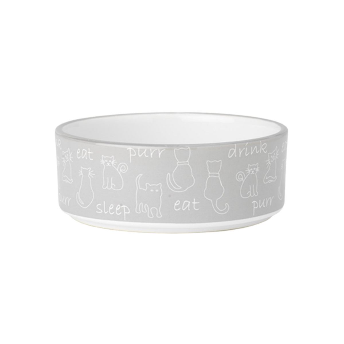 Petrageous Designs "Eat, Drink, Purr" Food Bowl 2 cup