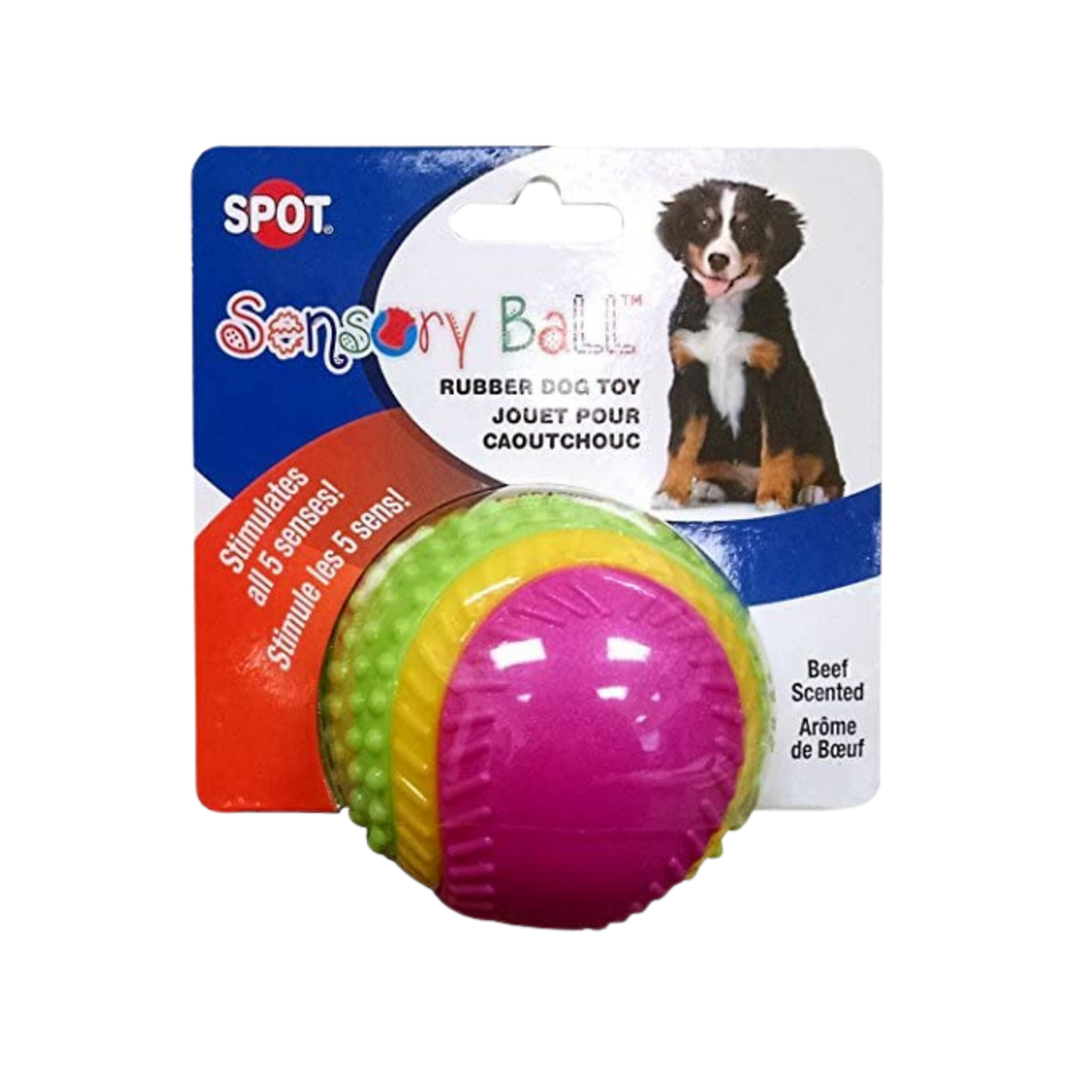 Spot Beef-Scented Sensory Ball Dog Toy 2.5 in