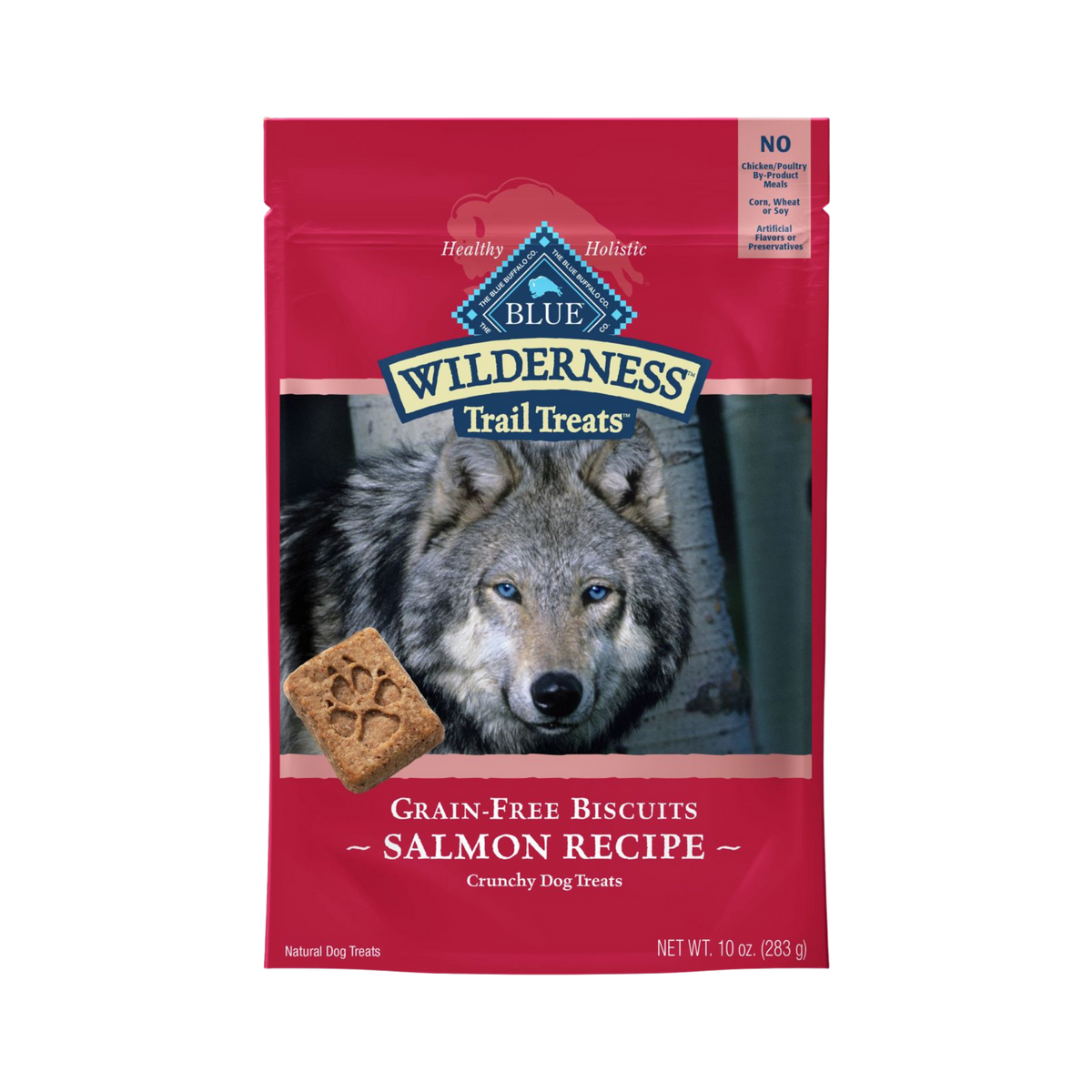 Blue Buffalo Wilderness Grain-Free Salmon Recipe Dog Biscuits 10 oz