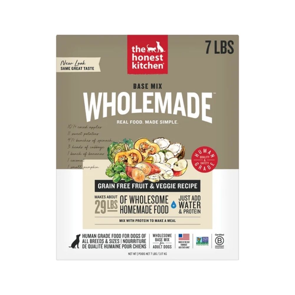 The Honest Kitchen Dehydrated Grain-Free Fruit & Veggie Base Mix for Dogs 7 lb