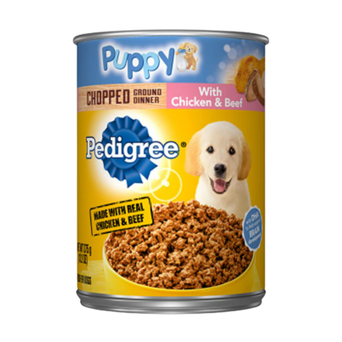 Pedigree Puppy Chopped Ground With Chicken & Beef Canned Dog Food