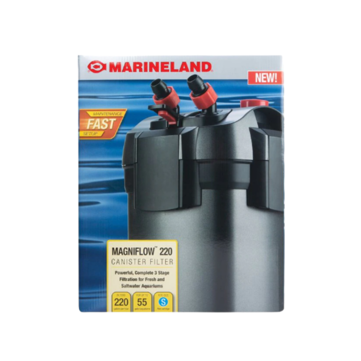 Marineland Magniflow 220 Canister Filter, 220 GPH
