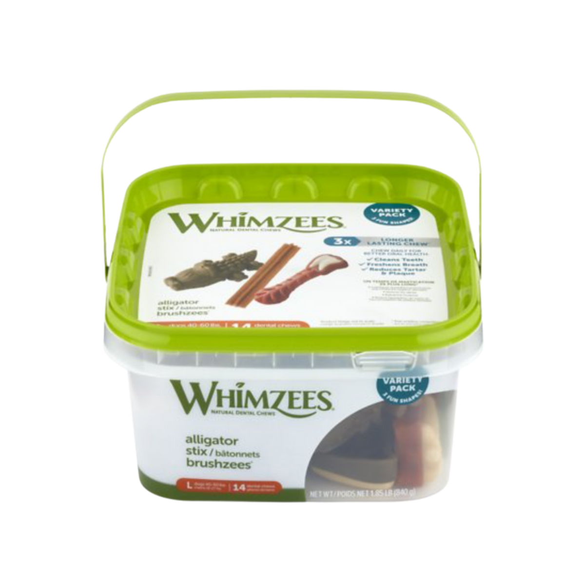 Whimzees Large Variety Pack Dental Dog Treats 14 ct