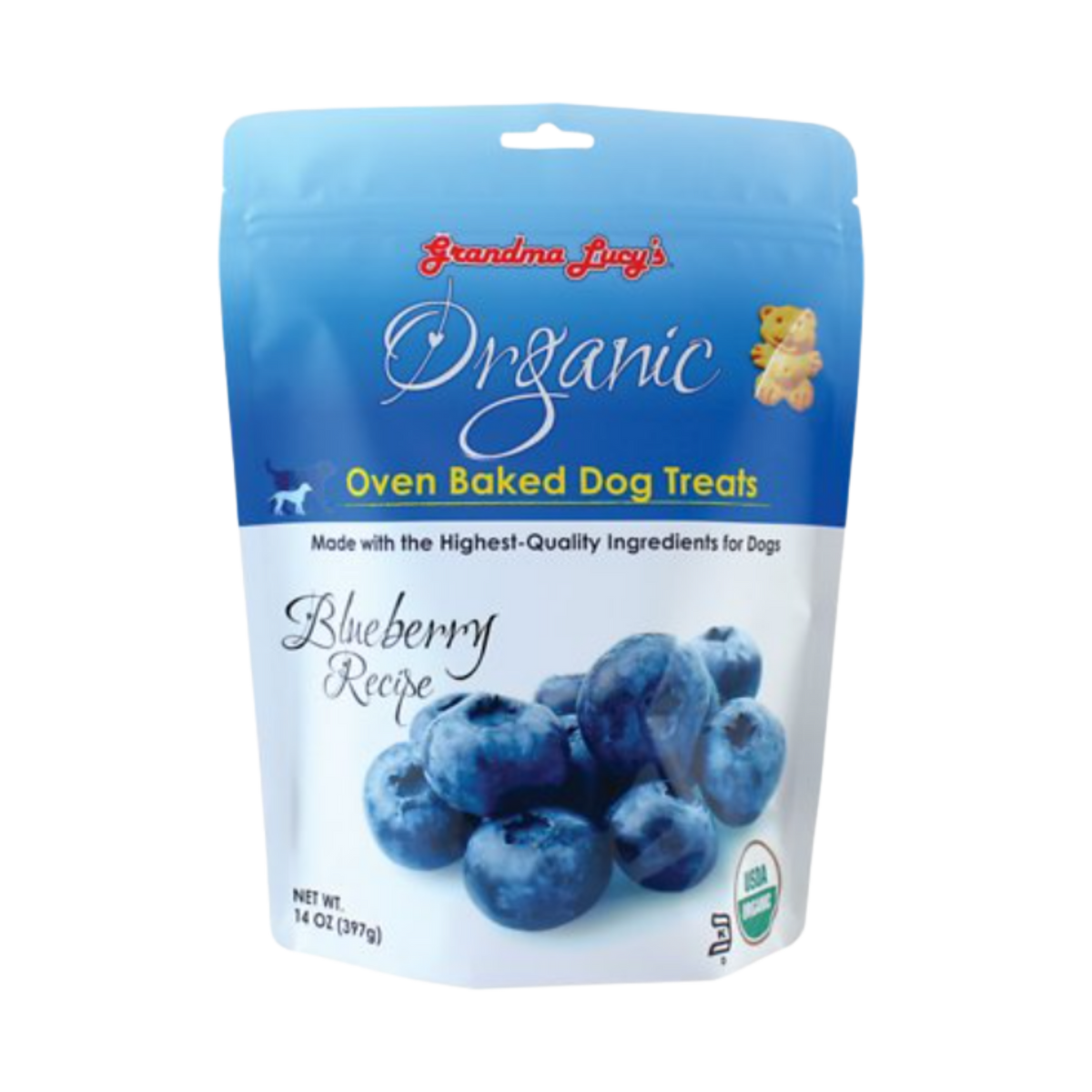 Grandma Lucy's Organic Blueberry Oven Baked Dog Treats 14 oz