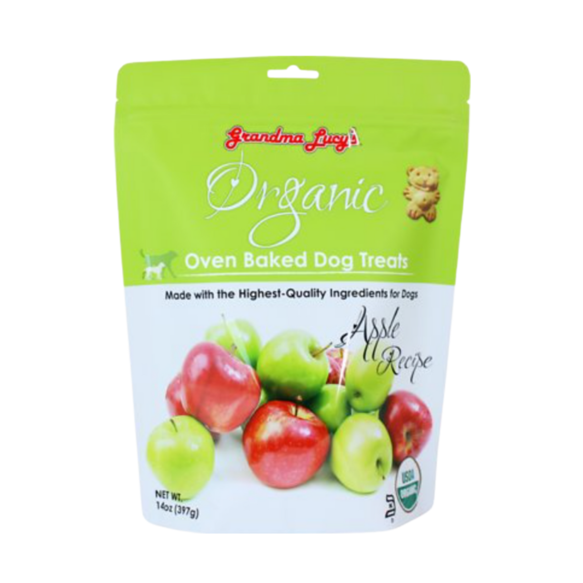 Grandma Lucy's Organic Apple Oven Baked Dog Treats 14 oz