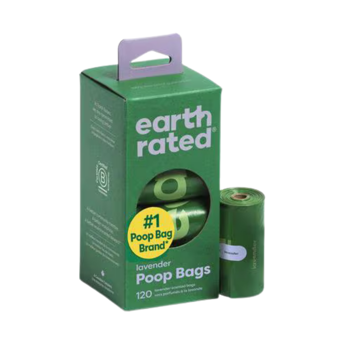 Earth Rated Lavender Scented Dog Waste Refill Rolls 120 pk