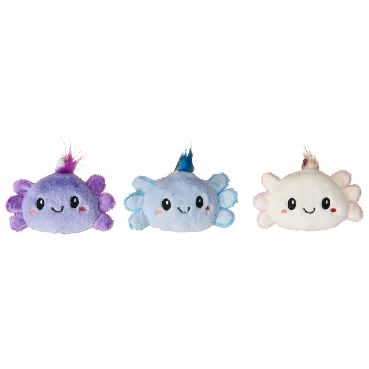 Spot Axolotl Faces Plush Crinkle & Catnip Cat Toy, Assorted 5 in