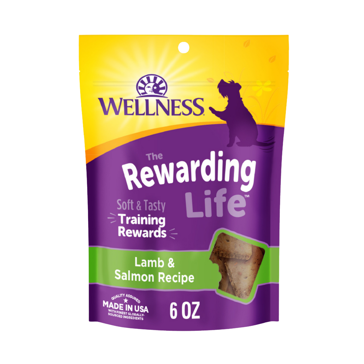 Wellness Rewarding Life Lamb & Salmon Recipe Dog Training Treats 6 oz