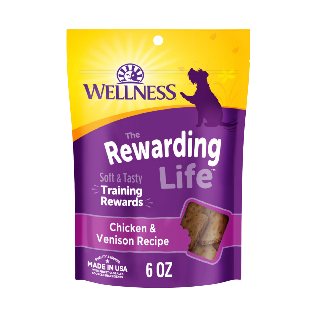 Wellness Rewarding Life Chicken & Venison Recipe Dog Training Treats 6 oz