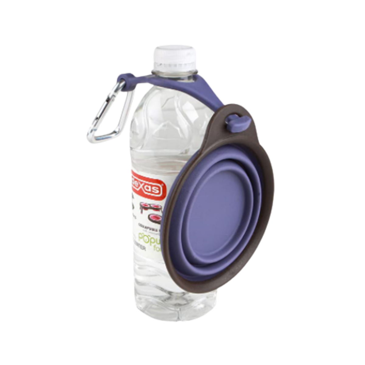 Dexas Collapsible Travel Cup With Water Bottle Holder