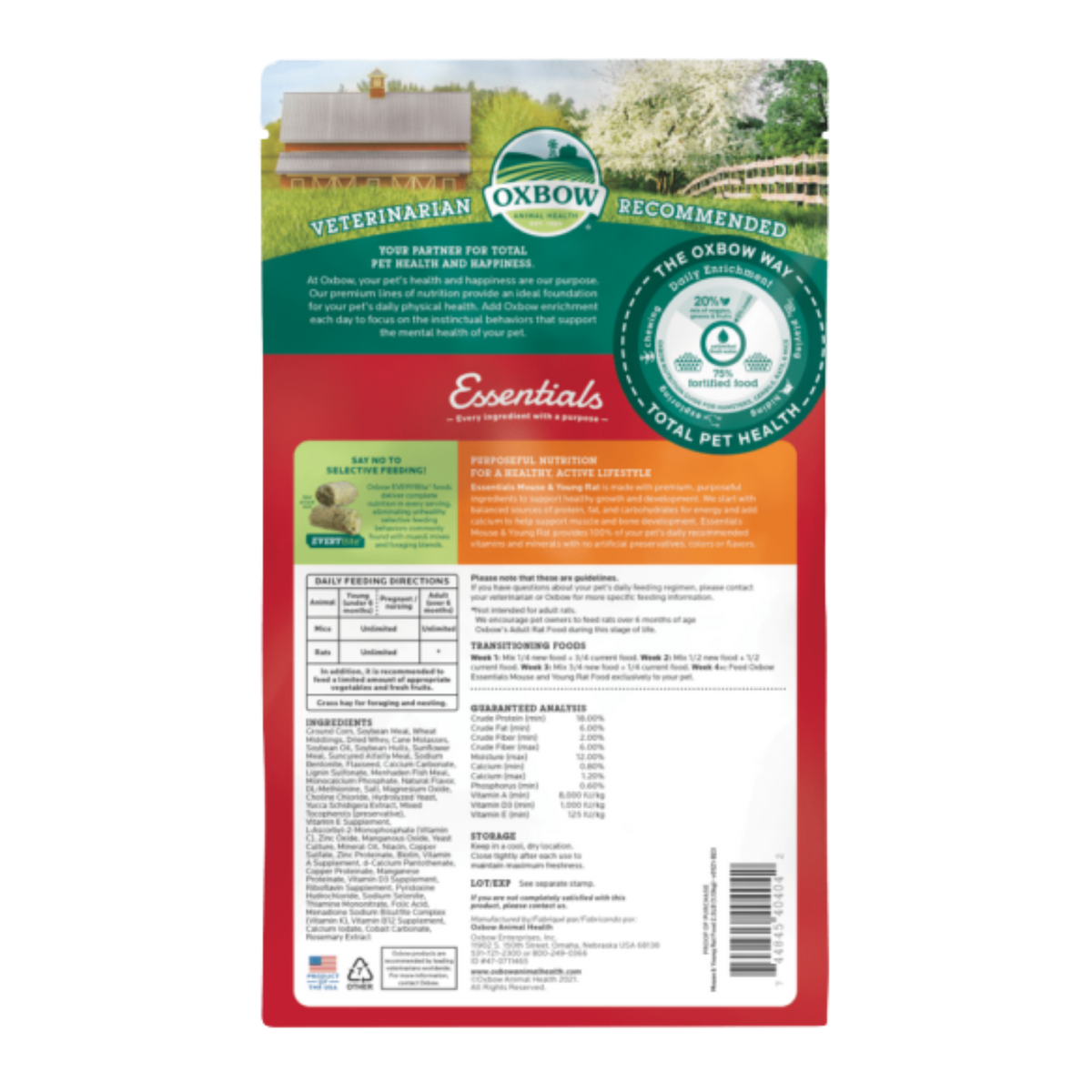 Oxbow Essentials Mouse & Young Rat Food 2.5 lb