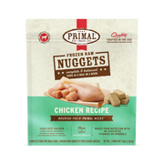 Primal Raw Frozen Nuggets Chicken Formula Dog Food 3 lb