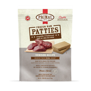 Primal Raw Frozen Patties Vension Formula Dog Food 6 lb