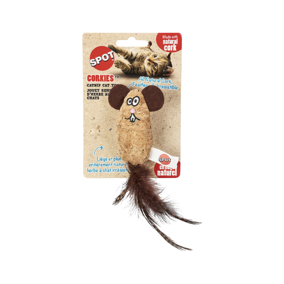 Spot Ethical Pet Compressed Catnip Stick With Feathers Cat Toy