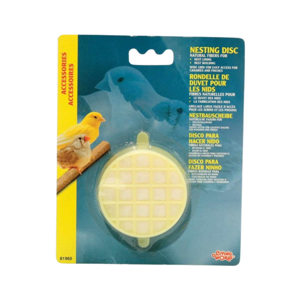 Living World Natural Fiber Nesting Disc for Birds