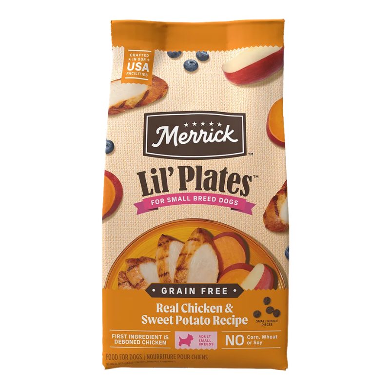 Merrick Lil' Plates Real Chicken & Sweet Potato Recipe Grain-Free Dry Dog Food 4 lb