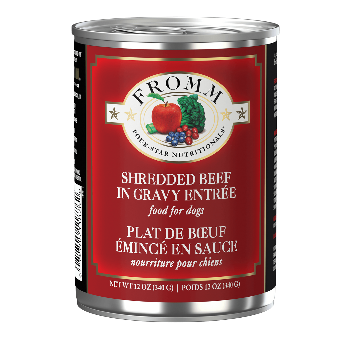 Fromm Four-Star Shredded Beef In Gravy Entree Canned Dog Food