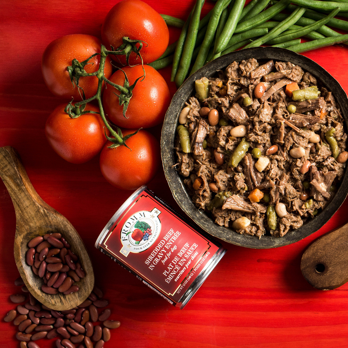 Fromm Four-Star Shredded Beef In Gravy Entree Canned Dog Food