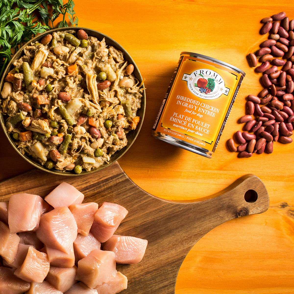 FROMM Four-Star Shredded Chicken In Gravy Entree Canned Dog Food