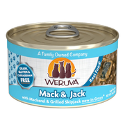 Weruva Mack & Jack with Mackerel & Grilled Skipjack in Gravy Grain-Free Canned Cat Food