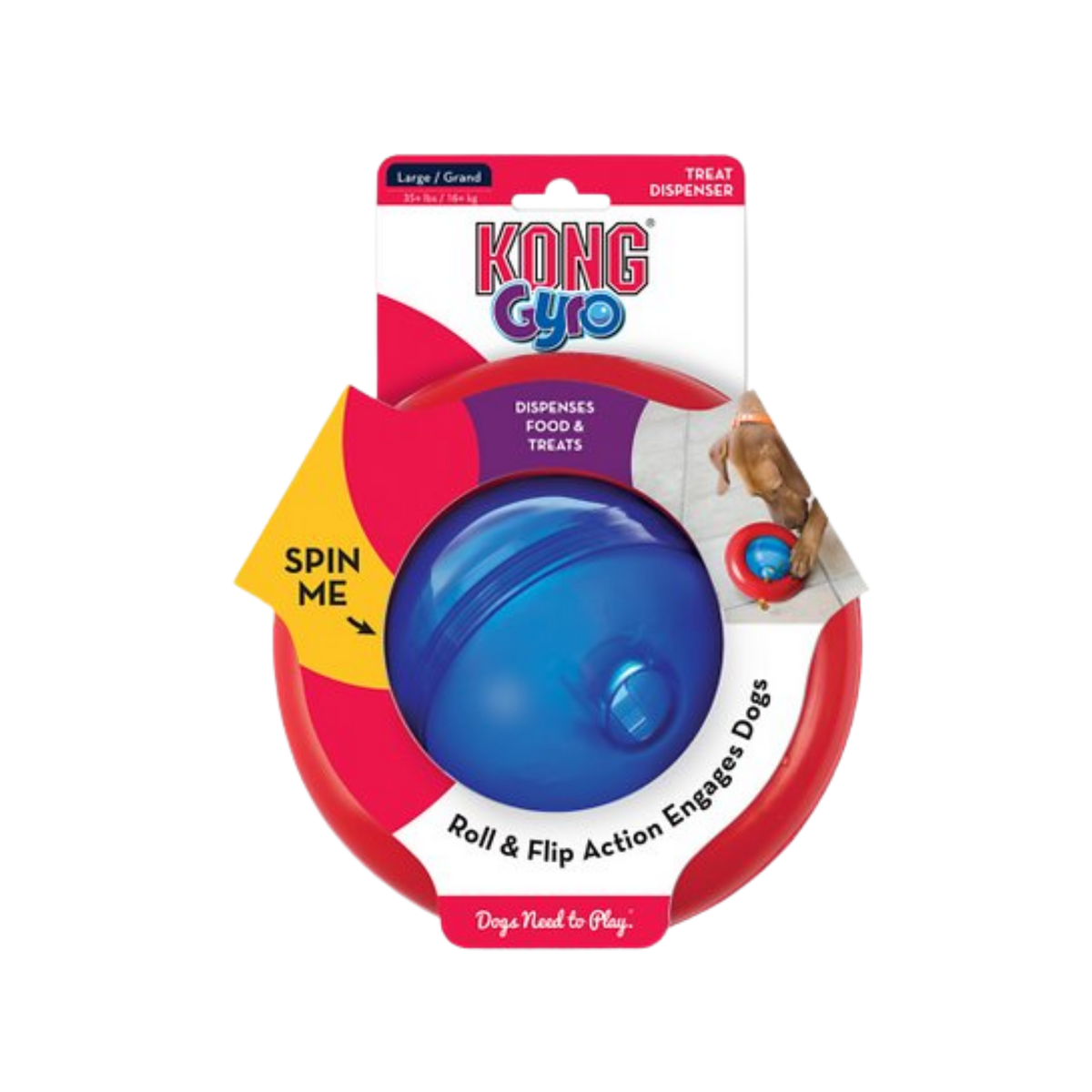 Kong Gyro Spinning Dog Toy L