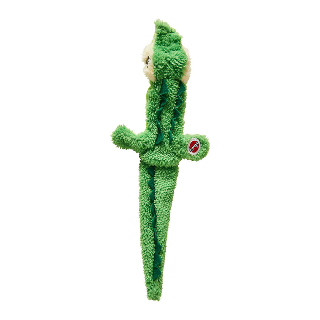 Spot Love the Earth Crocodile Plush Dog Toy 14 in