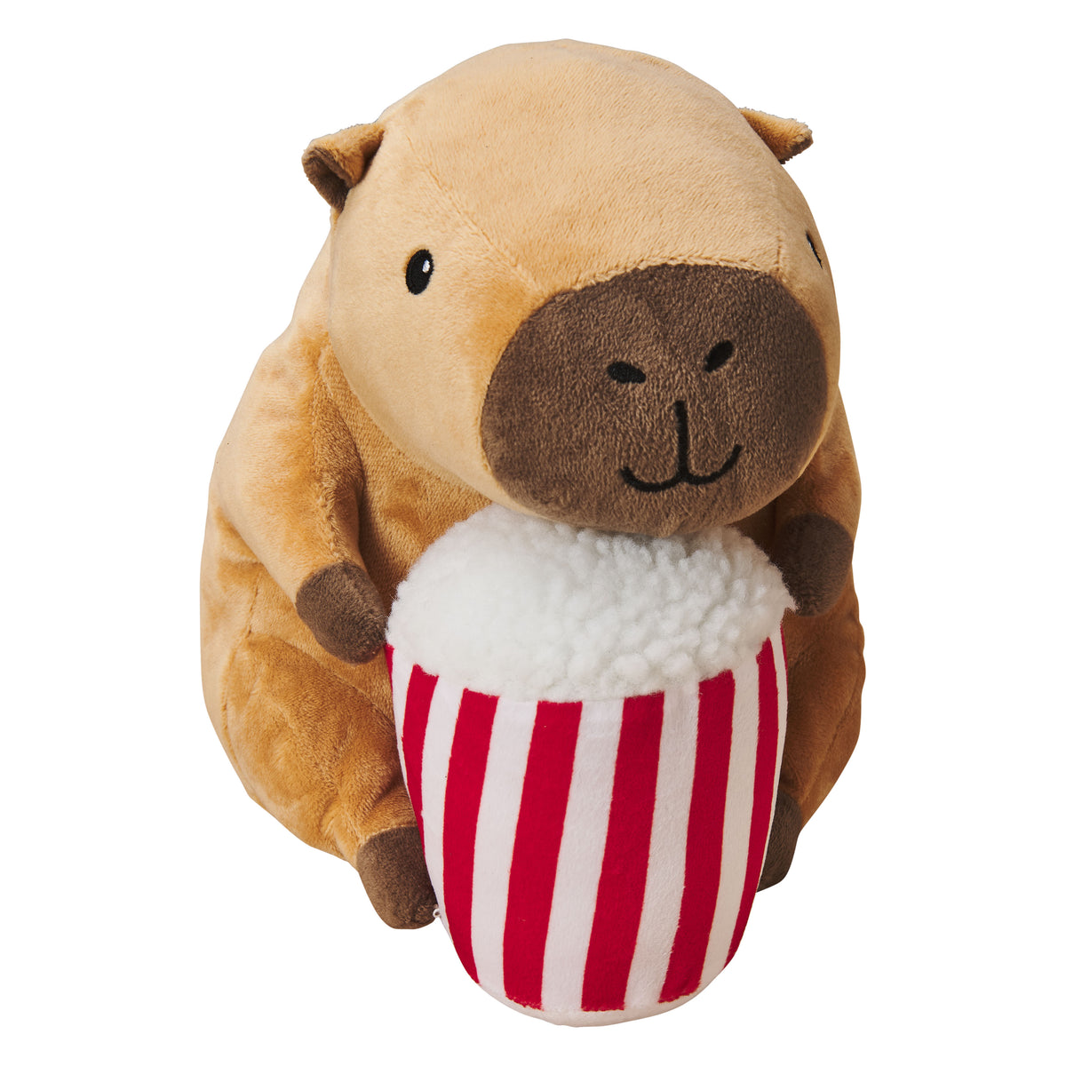 Spot Capybara with Popcorn Plush Dog Toy 8 in