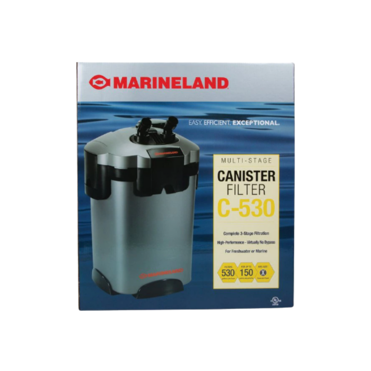 Marineland Multi-Stage C-530 Canister Filter, 530 GPH