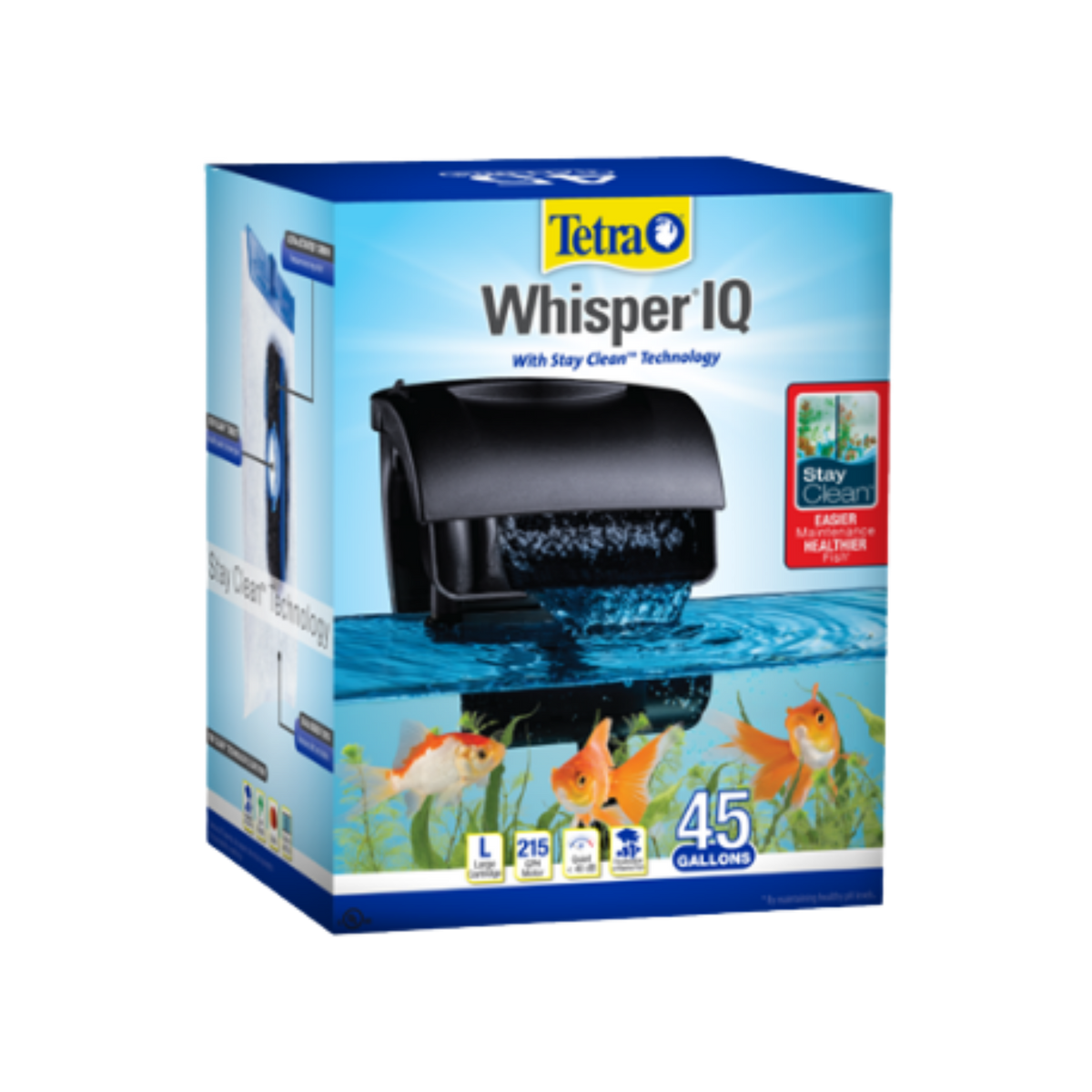 Tetra Whisper IQ Power Aquarium Filter with Stay Clean Technology