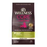 Wellness Core Small Breed Healthy Weight Deboned Turkey, Turkey Meal, & Chicken Meal Recipe Grain-Free Dry Dog Food 4 lb