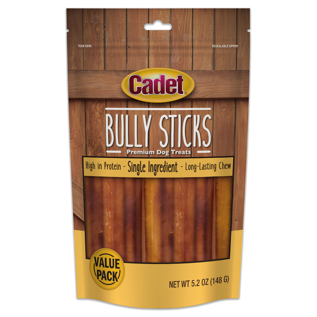 Cadet 6in Bully Sticks For Dogs 5.2oz