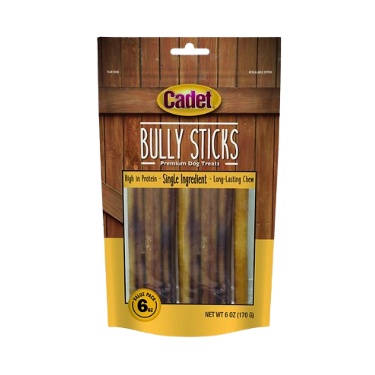 Cadet 6in Bully Sticks For Dogs 5.2oz