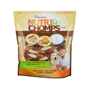 Scott Pet Nutri Chomps Mixed Braids Rawhide-Free Dog Treats 10 ct