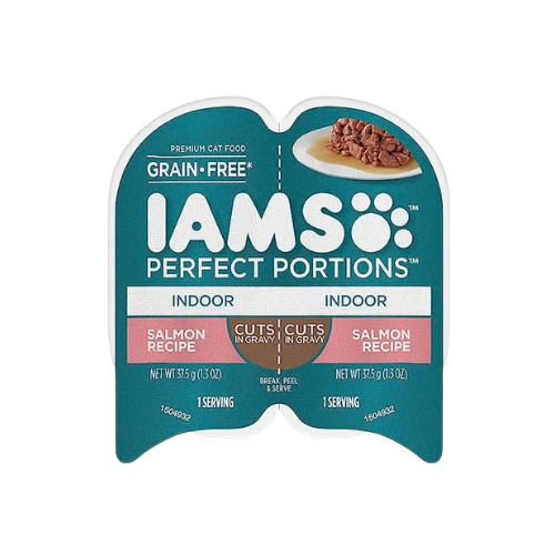 Iams Perfect Portions Indoor Salmon Cuts Grain-Free Wet Cat Food
