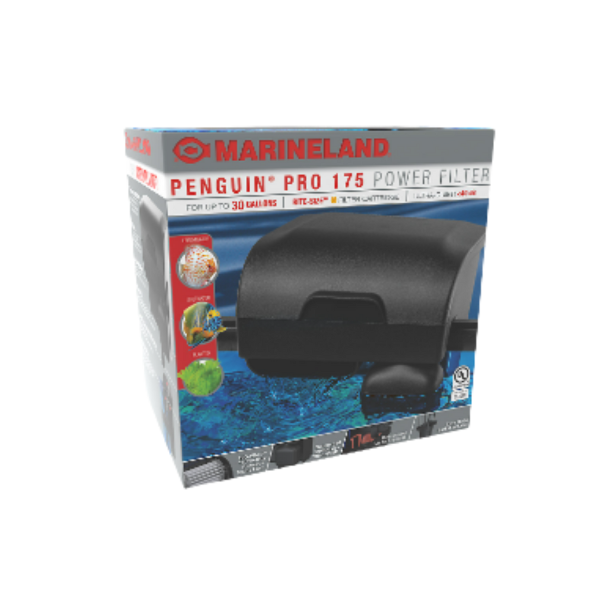Marineland Penguin PRO 175 Power Aquarium Filter with BIO-Wheel Technology 175 GPH