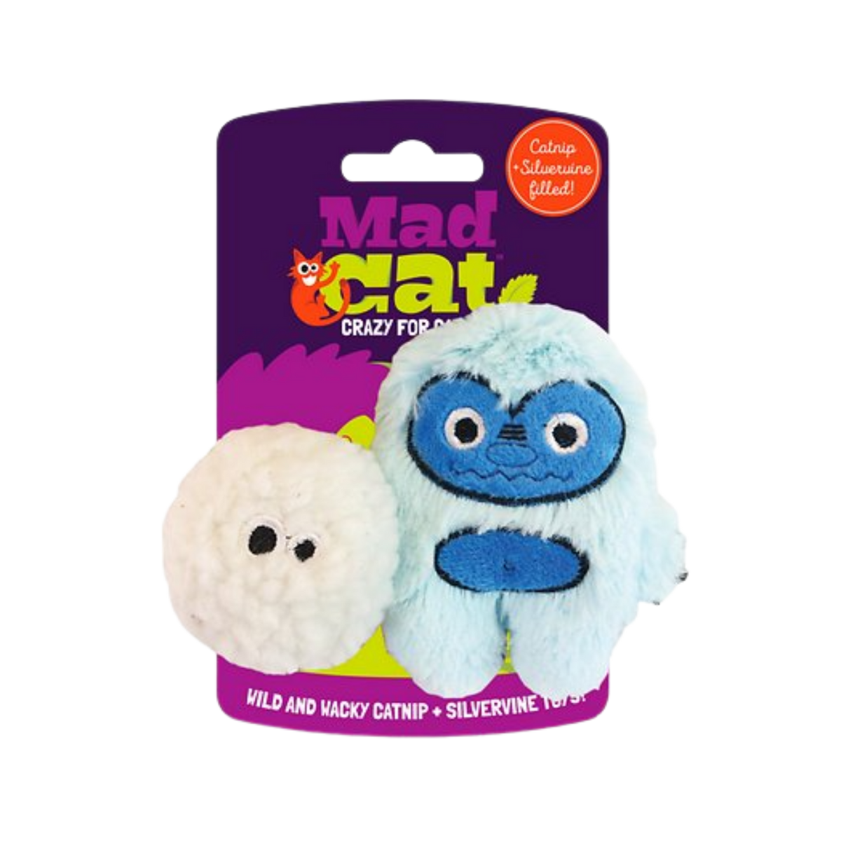 Mad Cat Yowlin Yeti Cat Toy, 2 pk