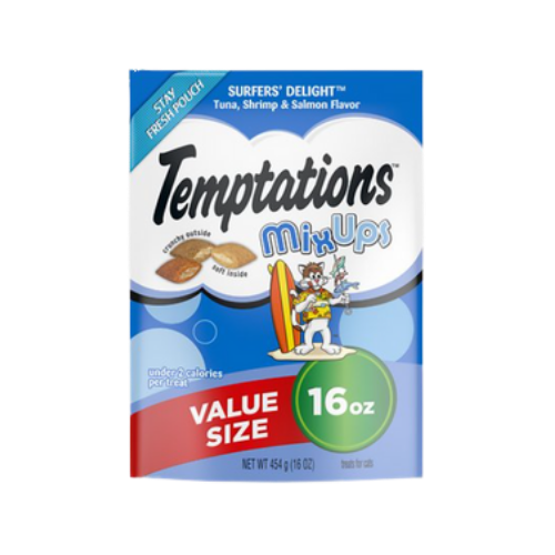 Whiskas Temptations Surfers' Delight Flavor Cat Treats 16 oz