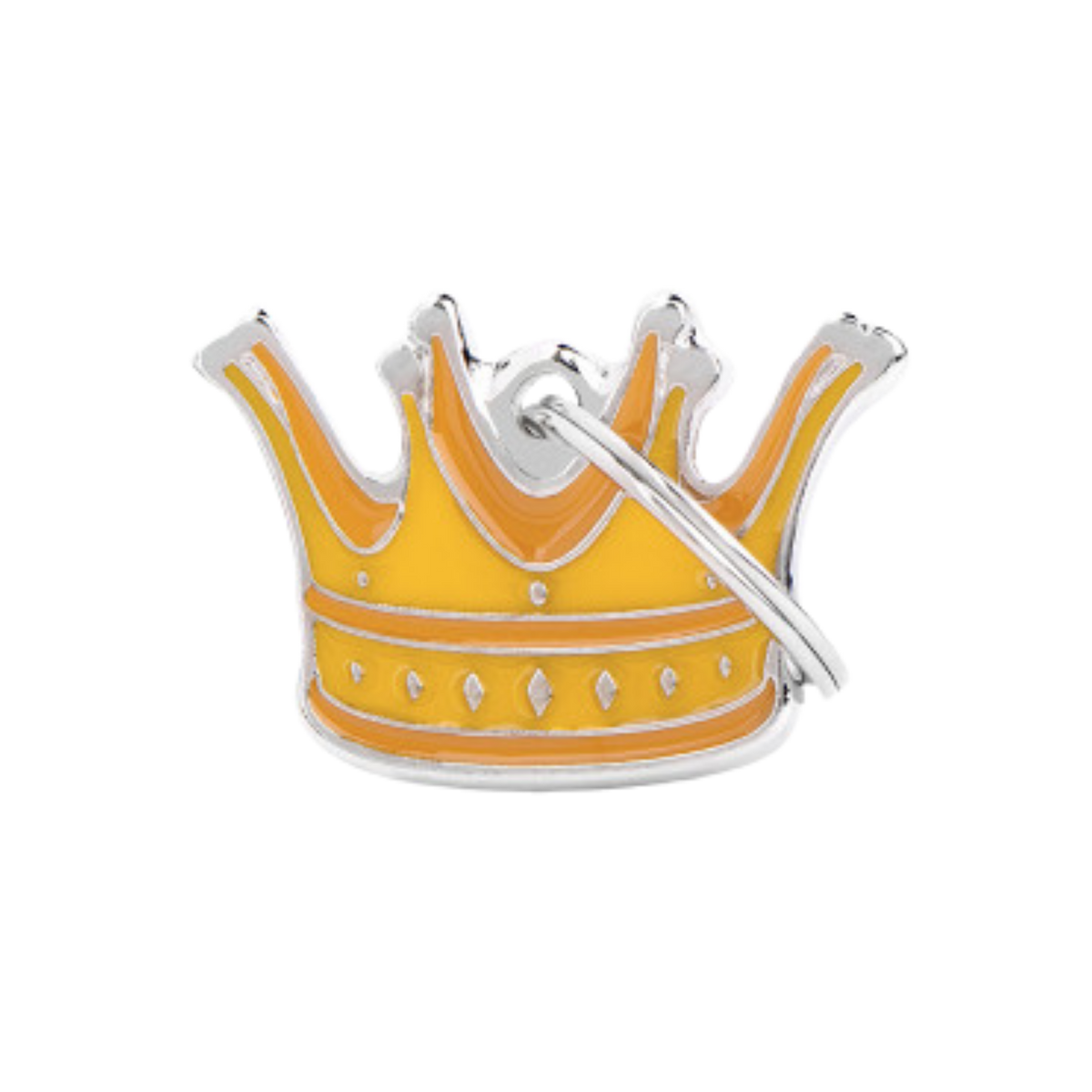 Myfamily Enamel Crown Personalized Dog ID Tag