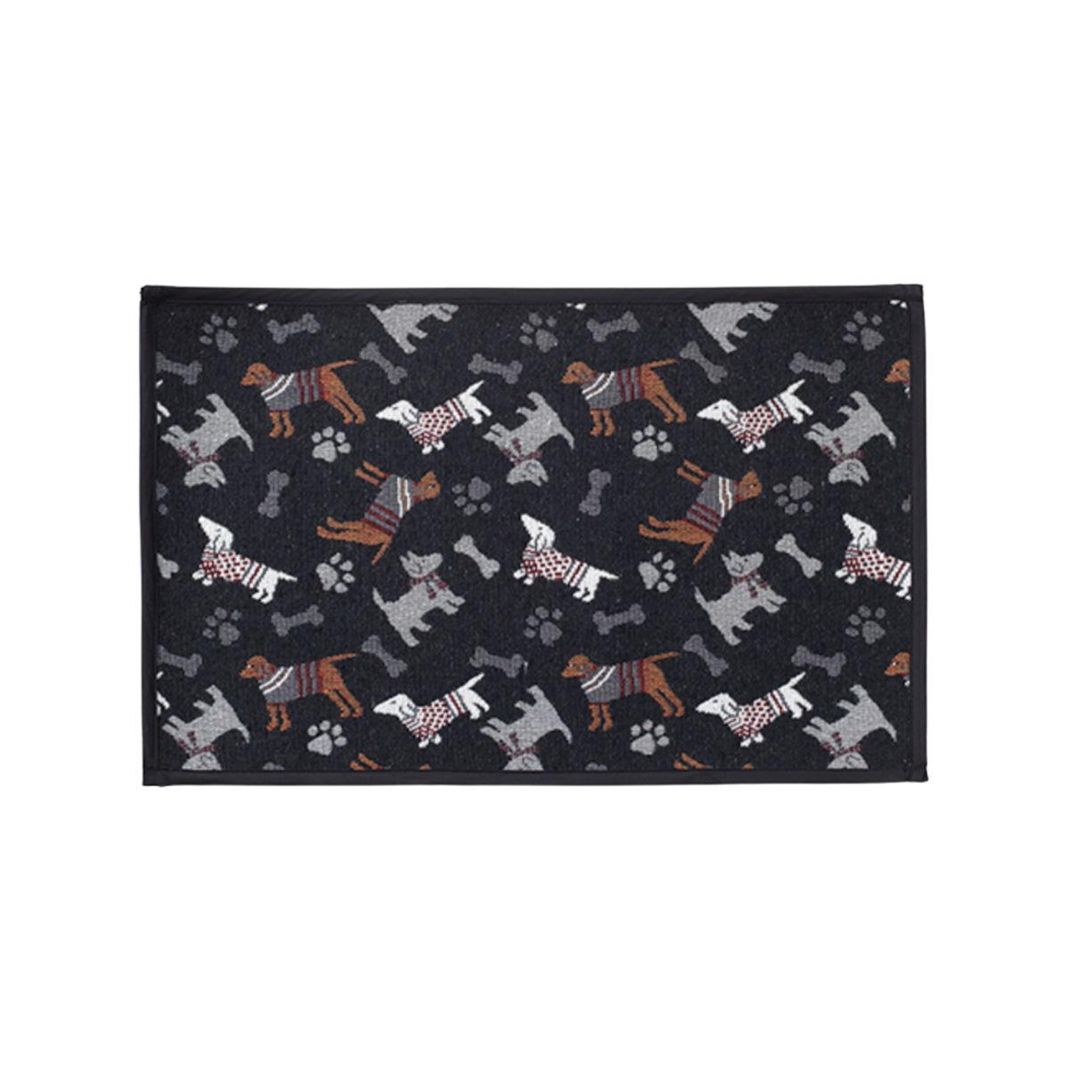 Petrageous Designs Dog Print Machine Washable Tapestry Fabric Pet Placemat