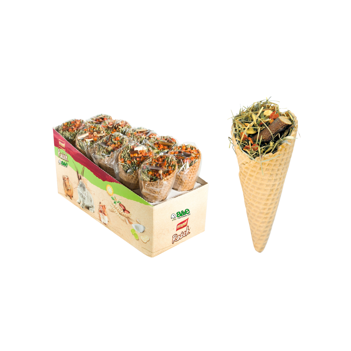 A&E Waffle Cone Treat Single each