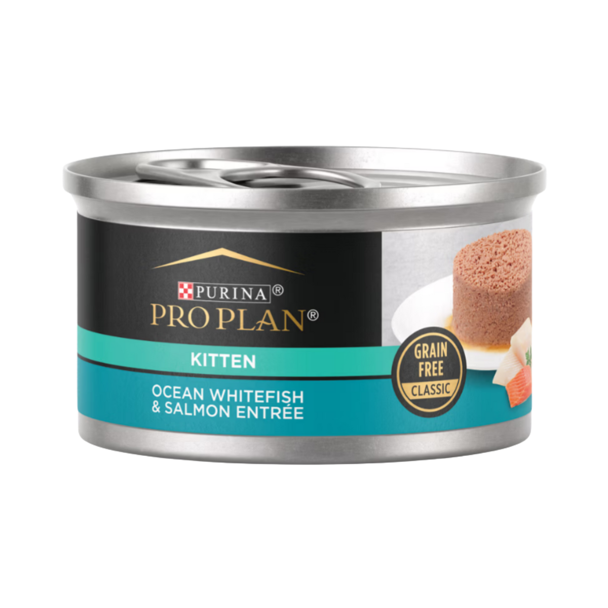 PURINA PRO PLAN Development Ocean Whitefish & Salmon Entrée Classic Grain-Free Wet Cat Food for Kittens