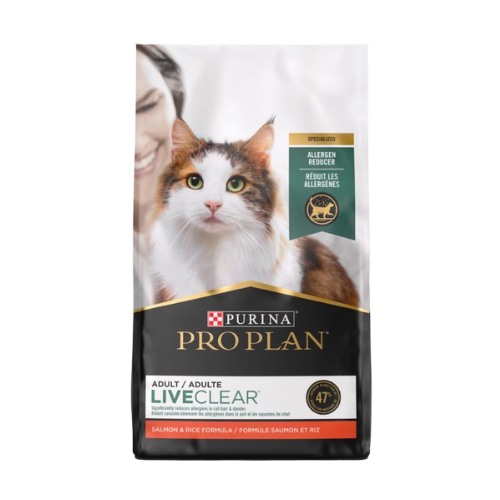 Purina Pro Plan Liveclear Probiotic High Protein Salmon & Rice Formula Dry Cat Food