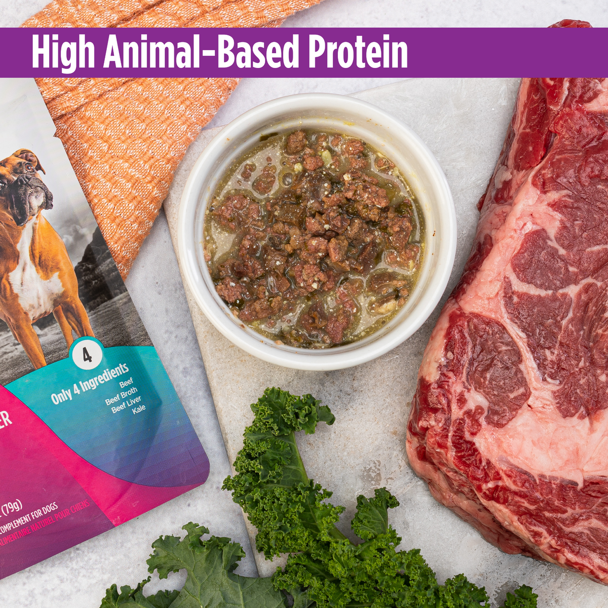 NULO Freestyle Grain-Free Beef & Kale Dog Pouch