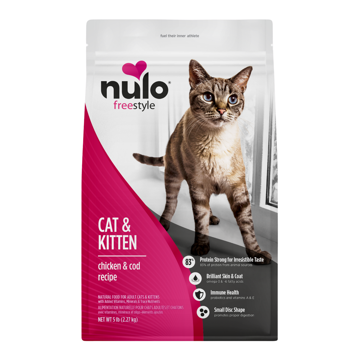Nulo Freestyle Cat & Kitten Grain-Free Chicken & Cod Dry Cat Food 5 lb